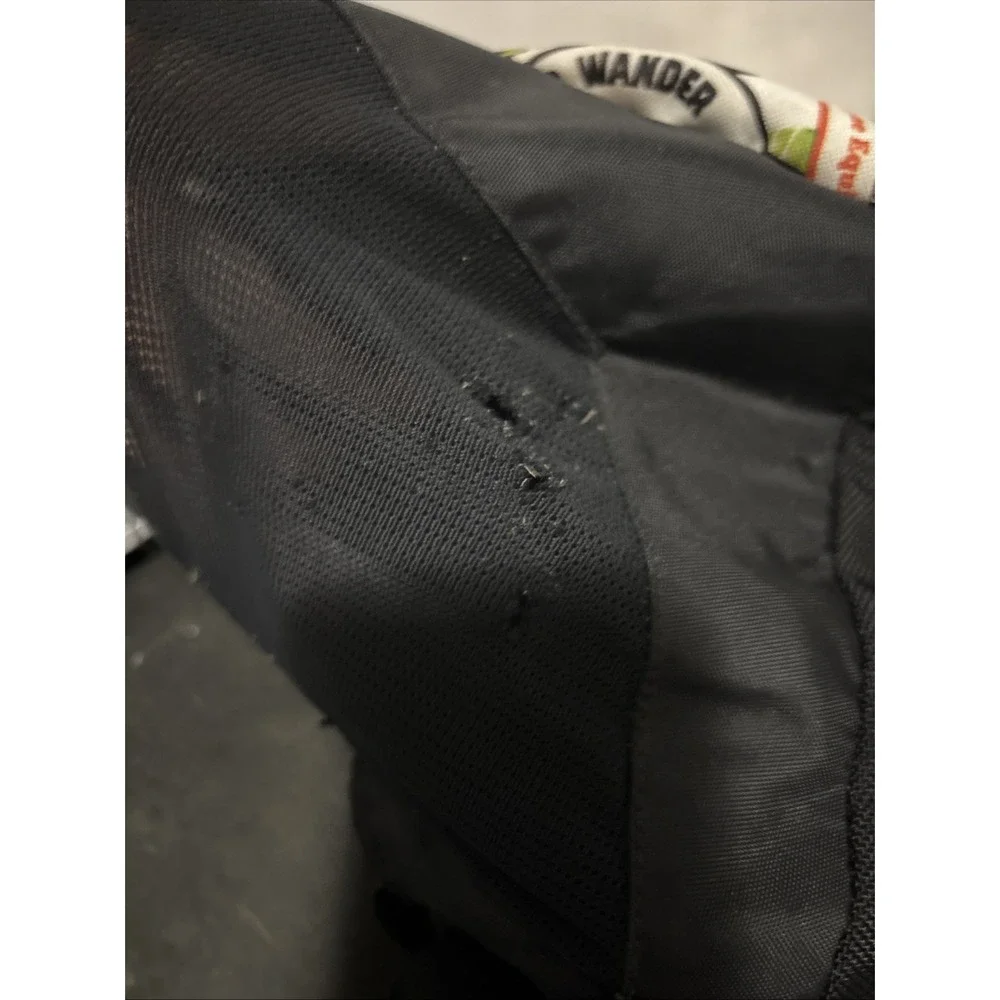 The North Face Hiking Trail Backpack Multicolor Stamped Denali Bag Nylon HOLES